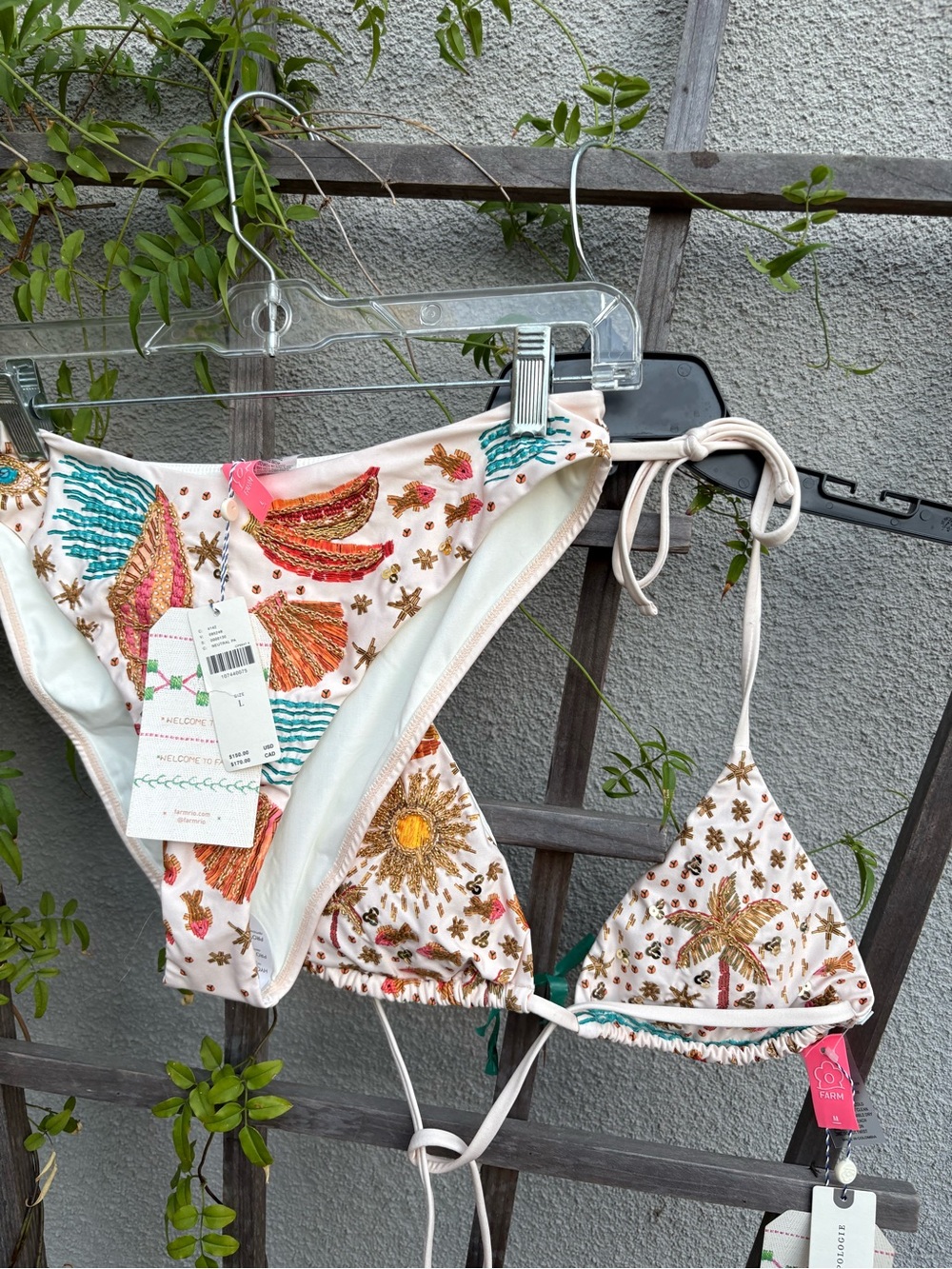 Farm Rio x Anthropologie Beaded Bikini SET New with Tags! - Picture 12 of 12